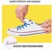 VEILLEONG 2 Pair Elastic No Tie Shoe Laces Tieless Shoelaces for Sneakers Shoes, One Size Fits All for Kids and Adults