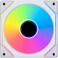 مروحة ليان لي UNI SL-INF 120 RGB عاكسة لا متناهية ARGB مقاس 120 مم، لون أبيض، عبوة واحدة