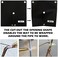 FLASLD Welding BlanketHeat Shield Mat for Soldering Copper Pipe, 12''x12'' Flame Protector Pad Plumbing Hole Propane Torch (1 Pack