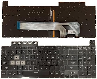 Siakoocty Laptop Replacement US Layout RGB Colorful Backlight Keyboard for ASUS TUF Gaming 8 F15 FX506 FA506 FA506II FX506H FA506Q FX506L FA506H F17 FX706 FX706L FA706U FX706U FA706 661VUS00