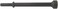 YaeKoo 5 Pcs Smoothing Air Hammer Tool Kit Pneumatic Chisel Bits Accessories 0.401'' (10mmShank Air Hammer Extended Length With Spring