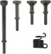 YaeKoo 5 Pcs Smoothing Air Hammer Tool Kit Pneumatic Chisel Bits Accessories 0.401'' (10mmShank Air Hammer Extended Length With Spring