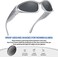 LIKSMU Wrap Around Street Fashion Sunglasses for Women Men Swift Oval Trendy Shades