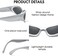 LIKSMU Wrap Around Street Fashion Sunglasses for Women Men Swift Oval Trendy Shades