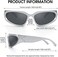 LIKSMU Wrap Around Street Fashion Sunglasses for Women Men Swift Oval Trendy Shades