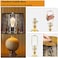 ALUCSET 8 9 10 11 12 inch Lamp Shade Harp Holder, Adjustable Lamp Harp Kit, Fit Both Standard Lamp Rod and E14 E26 E27 Light Base UNO Fitter Adapter Converter Finial Set, Lampshade Bracket (Gold