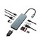 OBERSTER USB C Hub, 6 in 1 USB C to HDMI VGA Dual Monitor USB C Adapter with 4k HDMI, VGA, USB A, USB 2.0, SD/TF Card Reader Multiport USB C Dock for MacBook Pro/Air, Dell/HP/Lenovo