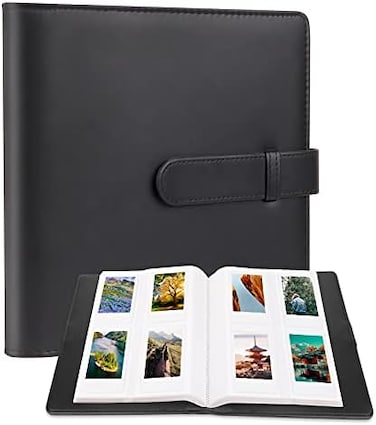 Rekeen 256 Pockets Photo Album for Kodak Mini Shot ,Kodak Mini Shot 2 Retro Instant Camera,2x3 Zink Photo Paper-(2.1"x3.4"(Black