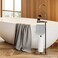 OYEAL Toilet Paper Holder Stand with Shelf Toilet Paper Roll Holder with Reserve Free Standing TP Holder Rustic Toilet Paper Stand with Shelf for Bathroom Holds Wipe, Mobile Phone, Mega Rolls, Rustic