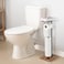 OYEAL Toilet Paper Holder Stand with Shelf Toilet Paper Roll Holder with Reserve Free Standing TP Holder Rustic Toilet Paper Stand with Shelf for Bathroom Holds Wipe, Mobile Phone, Mega Rolls, Rustic