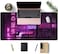 CYZFF Purple Gaming Mousepad Japanese Desk Mat XXL Extended Anime Cool Large Mouse Pad Keyboard Mouse Mat Desk Pad for Computer Laptop Gamers 31.5''X15.7'' Non-Slip Rubber Base with Stitched Edges