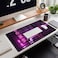 CYZFF Purple Gaming Mousepad Japanese Desk Mat XXL Extended Anime Cool Large Mouse Pad Keyboard Mouse Mat Desk Pad for Computer Laptop Gamers 31.5''X15.7'' Non-Slip Rubber Base with Stitched Edges