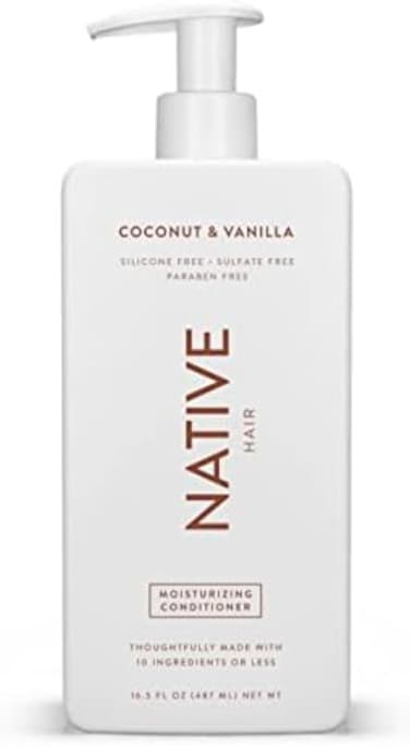 Native CoconutVanilla Moisturizing Vegan Conditioner, Clean, Sulfate, Paraben and Silicone Free - 16.5 fl oz
