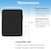 جراب حماية فاخر مقاوم للماء من ProElife لجهاز Apple Magic Trackpad 3 / Magic Trackpad 2، غطاء متين لحماية لوحة اللمس مع جيب لكابل الشاحن (أسود)