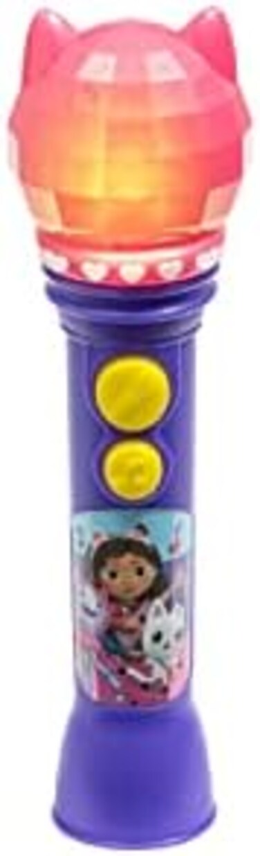 eKids DreamWorks Gabby's Dollhouse Toy Microphone for, Musical Toy for Girls with Built-in Song, Microphone Designed for Ages 3 and Up