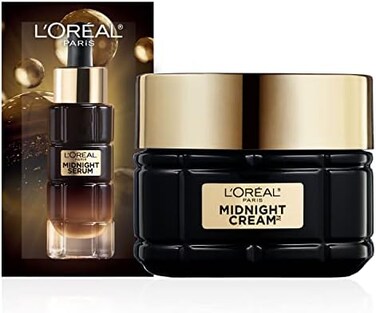 L&rsquo;Or&eacute;al Paris L'OREAL PARIS Age Perfect Cell Renewal Midnight Night Cream, Anti AgingMoisturizing, Patented AntioxidantsVit E,Eye Cream Sample
