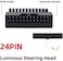 Cablecc Overmold 90 Degree ATX 24Pin Female to 24pin Male Power Adapter Mainboard Motherboard for Desktops PC Supply