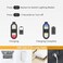 Faxins Clip on Flashlight, Running Light for Runners Rechargeable Safety Lights for Walking at Night Hands Free Flashlight Portable LED Work Light Warning Flashing Camping Hiking Walking Dog Black