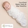 KeaBabies 3-Pack Baby Swaddle Sleep Sacks with Zipper - Newborn Swaddle Sack, Baby Swaddles Sleep Sack 0-3 Months, Wearable Blanket Baby, Baby Swaddle Blanket Wrap, Swaddle Sack, Easy Change Swaddle (