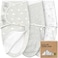 KeaBabies 3-Pack Baby Swaddle Sleep Sacks with Zipper - Newborn Swaddle Sack, Baby Swaddles Sleep Sack 0-3 Months, Wearable Blanket Baby, Baby Swaddle Blanket Wrap, Swaddle Sack, Easy Change Swaddle (