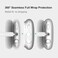 MOLOPPO Case Cover for AirPods Max Headphones, Clear Soft TPU Skin Anti-Scratch, Transparent Accessories Ultra Protective Cover for Apple AirPods Max (2024/2020, Clear