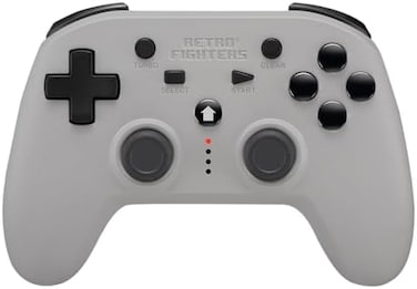 Retro Fighters Defender Next-Gen PS1 - PS2 - PS3 - PS Classic - SwitchPC Compatible Wireless Controller (Gray
