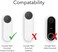 حامل Wasserstein الأفقي القابل للتعديل لجرس باب Google Nest (سلكي، الجيل الثاني - مصمم لـ Google Nest)