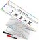 Scribbledo 0-100 Dry Erase Number Line Board for Students Double Sided 4 Feet with a RedBlack Dry Erase Marker Featuring 0-100 Number Line on One Side and Blank Line on The Reverse