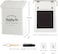 MONJITA Magnetic Lint Bin for Laundry Room, Metal Trash Can with Lid for Dryer, Farmhouse Lint Holder, Laundry Co Sign, Laundry Room Storage Decor with Dryer Lint Brush(White