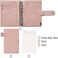 Moterm Personal Luxe Rings Planner - Genuine Leather Binder Organizer (30mm Ring, Pebbled-Dusty Rose