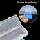 Yedadone 4 Pack Paint Brush Storage Box Clear Paint Brush Holder Long Brush Storage Case Watercolor Pen Container with Buckle