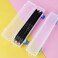 Yedadone 4 Pack Paint Brush Storage Box Clear Paint Brush Holder Long Brush Storage Case Watercolor Pen Container with Buckle