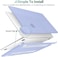 غطاء TWOLSKOO لجهاز MacBook Air مقاس 13.6 بوصة (إصدارات 2022-2025) M4 A3240 M3 A3113 M2 A2681، غطاء بلاستيكي صلب، واقي لوحة اللمس، غطاء لوحة المفاتيح، واقي الشاشة لجهاز MacBook Air مقاس 13.6 بوصة، لون