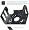IFCASE Mac Studio Mount, Heat Dissipation Design Anti-Scratch Aluminum Desktop, Under Desk, Wall Mount Stand for Mac Studio, Compatible with VESA Hole (Black