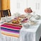 Fowecelt Table Runner, Cotton, Pink, 14 x 84 Inch
