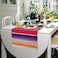 Fowecelt Table Runner, Cotton, Pink, 14 x 84 Inch
