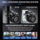 PADONOW Wireless Remote Bike Alarm: 115dB Super Loud Bicycle Vibration Motion Sensor Siren Anti Theft Security System Motorcycle Alarm Waterproof USB-C Rechargeable Multipurpose Vehicle Alert Device