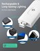 مصباح قراءة LED قابل لإعادة الشحن عبر منفذ USB من ديوينويلز، مزود بمشبك، ومستويين للسطوع لحماية العين.