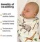 LifeTree Muslin Swaddle Blankets, Woodland Baby Swaddling Neutral Receiving Blanket for BoysGirls, 70% Viscose from Bamboo and 30% Cotton, Large 47 x 47 inches Safari Jungle/Olive Green