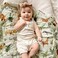 LifeTree Muslin Swaddle Blankets, Woodland Baby Swaddling Neutral Receiving Blanket for BoysGirls, 70% Viscose from Bamboo and 30% Cotton, Large 47 x 47 inches Safari Jungle/Olive Green