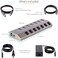 StarTech 7-Port Self-Powered USB-C Hub with Individual On/Off Switches, USB 3.0 5Gbps Expansion Hub w/Power Supply, Desktop/Laptop USB-C to USB-A Hub, USB Type C Hub w/BC 1.2 (5G7AIBS-USB-HUB-NA