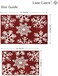 LANE LINEN Christmas Bathroom Rugs, Soft Absorbent Premium Bath Rugs for Bathroom Non Slip, 2 Piece Bathroom Rug Set, Washable Bathroom Rugs, Bath Mats for Bathroom (20' x 32'/17' x 24'- Snowflake