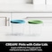 Ninja CREAMi Pints,Compatible with NC299AMZNC300s Series CREAMi Ice Cream Makers, BPA-FreeDishwasher Safe, Color Lids, 1 Pint Each, Clear/Lime/Aqua, XSKPLID2CD, 2 count (Pack of 1