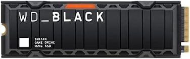 WD_BLACK WDBLACK Western Digital 1TB SN850X NVMe Internal Gaming SSD Solid State Drive with Heatsink - Works with Playstation 5, Gen4 PCIe, M.2 2280, Up to 7,300 MB/s - WDS100T2XHE