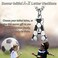 AIAINAGI Soccer Initial A-Z Letter Necklace for Men Soccer Charm Pendant Stainless Steel Silver Chain 22inch Personalized Soccer Gift for Men