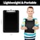 Sooez Plastic Clipboard with Pen Holder, [10% Thicker] Clip Boards 8.5x11 with Low Profile Clip, Cute Hanging Clipboard, Standard Letter Size A4 for Women Kid Teacher, OfficeSchool Supplies, White