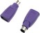 ZZHXSM USB to PS2 Adapter 2PCS Purple USB Female to PS/2 Male Converter Changer Adapter for Mouse Keyboard and Bar Code Scanner, USB Keyboard to PS/2 Adapter