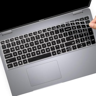 MUBUY-GOL Keyboard Cover for Dell Latitude 3540 5550 5540 5520 5521, Precision 3590 3591 3580 3581 3560 3570 3561 3571 15.6" Laptop, Dell Latitude 5520 5540 Keyboard Skin Protector-Black