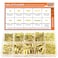 HELIFOUNER 242 Pieces M2.5 Male Female Hex Brass Spacers Standoffs Screws Nuts Assortment Kit, Threaded Pillar for Printed Circuit Board Motherboard