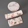 Galabloomer Newborn Receiving Blanket Headband Set Flower Print Baby Swaddle Receiving Blankets (Vintage